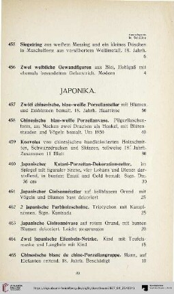 Japonika (Nr. 457-485)
