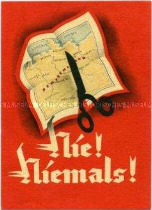 Postkarte zum "Volksbegehren für Einheit und gerechten Frieden"