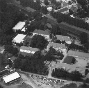 Elsterwerda. Schloß. Luftbildschrägaufnahme von Südosten