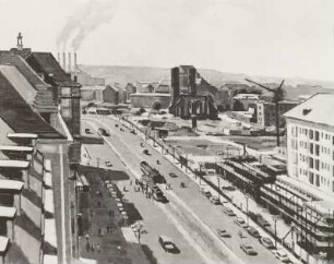 Die Thälmannstraße im Aufbau