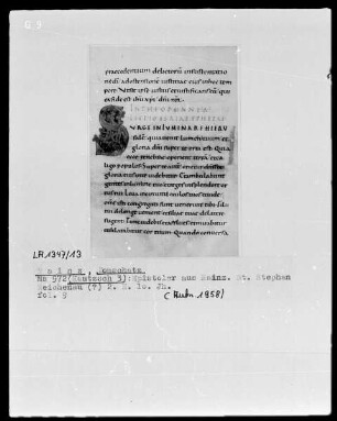 Epistolar: Textseite mit Initiale S