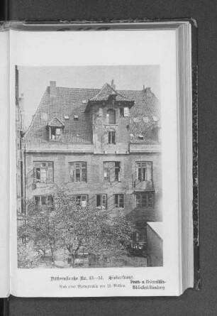 Düsternstraße Nr. 43-51. Hinterfront.