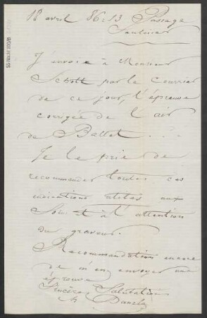 Brief an B. Schott's Söhne : 18.04.1886