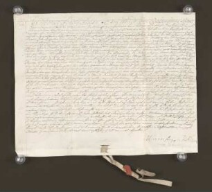 1718 Apr. 25. Lehnsbrief der Wends v. Crassenstein für Kleinsorgen über 15 Stück Land bei Lemgo.