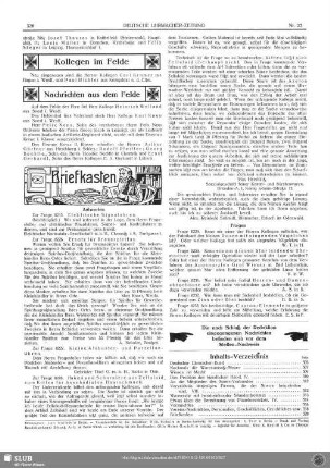 Kollegen im Felde