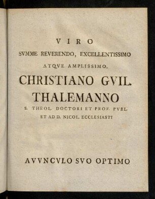 Dedicatio