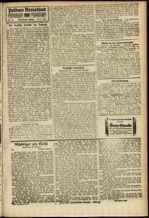 Zweite Ausgabe vom Samstag, den 21. Februar 1920.