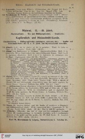 Malerei. 15.-19. Jahrh
