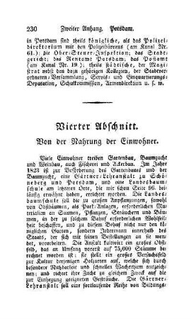 Vierter Abschnitt. Von der Nahrung der Einwohner