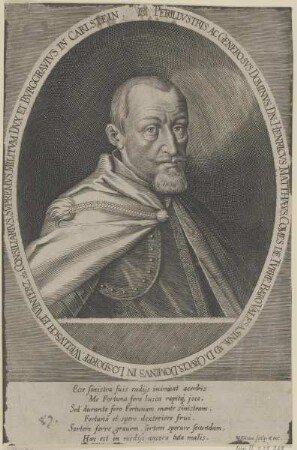 Bildnis des Henricvs Matthaevs, Comes de Tvrre, Baro. Valesasinae