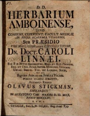 Herbarium Amboinense