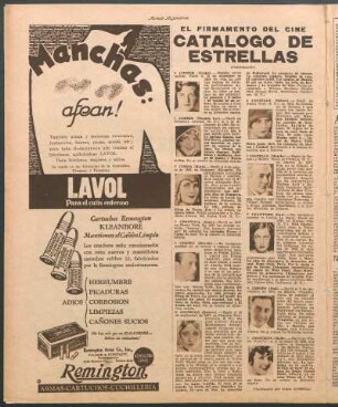 Catálogo de estrellas : El firmamento del cine