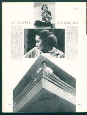La actriz, diplomática