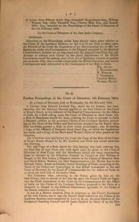 Proceedings of the directors of the East India Company : with reference to the instructions transmitted to them by the commissioners for the affairs of India ...