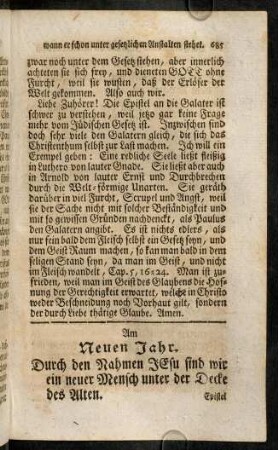 685-695, Am Neuen Jahr. - Am Fest der Erscheinung.