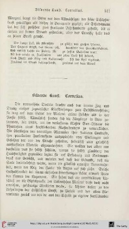 Bildende Kunst. Cornelius