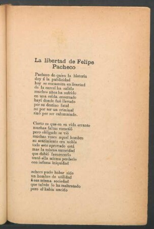 La libertad de Felipe Pacheco