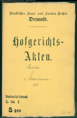 Schröder, Jürgen Henrich gegen Joachim von Friesenhausen zu Maspe - Schuldforderung