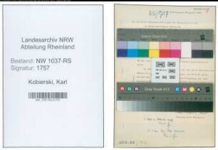 Entnazifizierung Karl Kobierski , geb. 08.06.1900 (Lehrer)