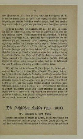 Die sächsischen Kaiser (919-1024)