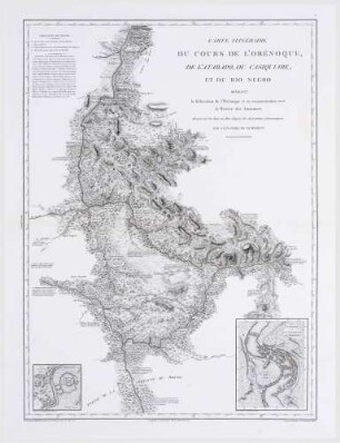 Carte itinéraire du Cours de l´Orénoque