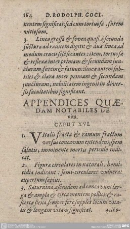 APPENDICES QUAEDAM NOTABILES DE vita. CAPUT XVI.