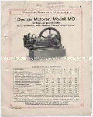 Motor Modell MO für flüssige Brennstoffe