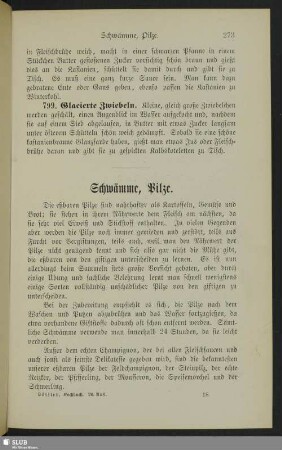Schwämme, Pilze