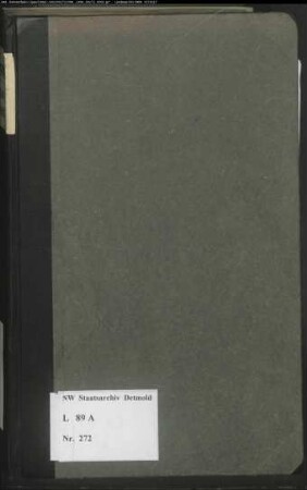 Gogerichtsregister Amt Schötmar