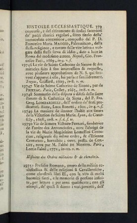 379-380, Histoires des Ordres militaires & de chevalerie