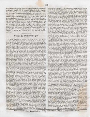 116 Kirchliche Mittheilungen