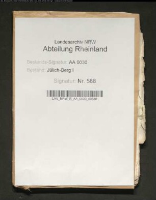 Forderung des Martin von LANDSBERG an Junggraf Johann von MANDERSCHEID als Rechtsnachfolger des Grafen Wilhelm von VIRNEBURG