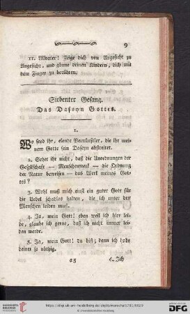 Siebenter Gesang