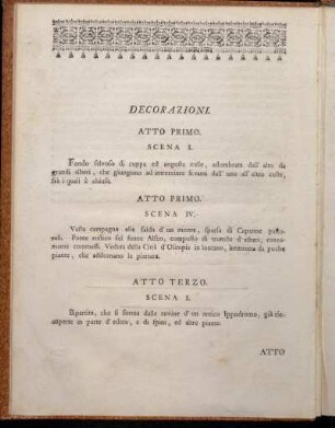 Decorazioni. = Verzierungen.