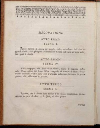 Decorazioni. = Verzierungen.
