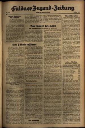 Zweite Ausgabe vom Mittwoch, den 28. Juli 1937.