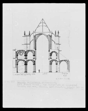 Die Kathedrale Notre-Dame in Senlis: Querschnitt