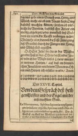 Das XXVII. Capitel.