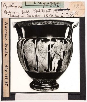 Baltimore, Robinson Collection: Krater mit Theseus und Poseidon, Harrow-Maler