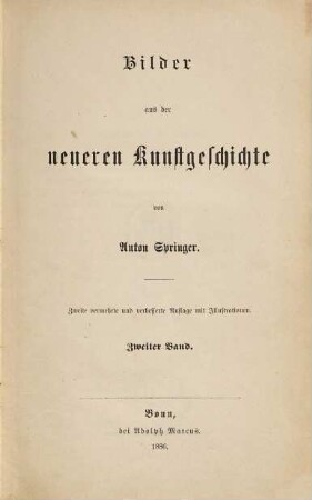 Bilder aus der neueren Kunstgeschichte, 2