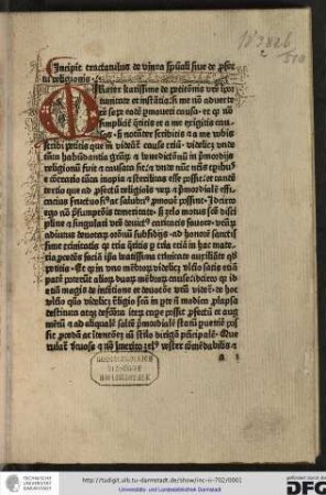 De vinea spirituali. De perfectiore institutione novitiorum