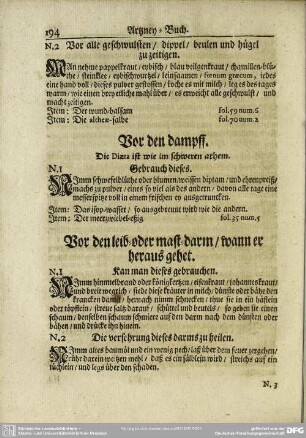 Vor den leib- oder mast-darm, wann er heraus gehet