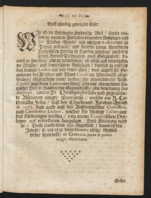 Auch günstig geneigter Leser