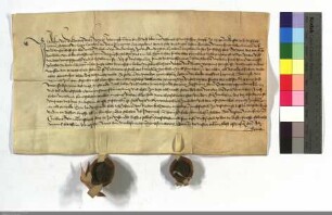 Johann v. Breidenbach u. Heinrich Döring reversieren sich für Wilhelm v. Breidenbach, den Dietrich v. Cleen, Komthur, in den D.O. aufzunehmen vers...