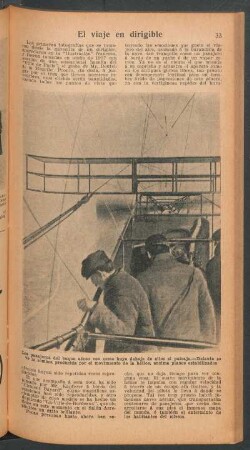 El viaje en dirigible