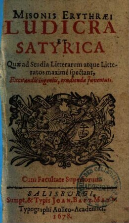 Ludicra et satyrica quae ad studia litterarum atque litteratos maxime spectant