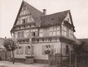 Bauernhaus, Fachwerk, Kruzifix