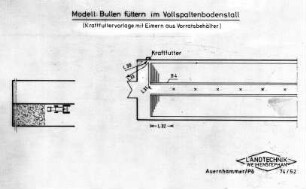 Modell: Bullen füttern im Vollspaltenbodenstall