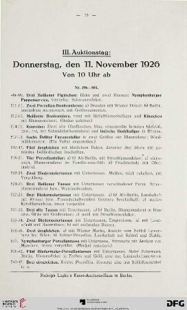 [Porzellane] (Nr. 496-801)