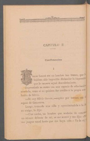 Capítulo II - Confidencias
